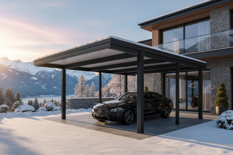 Carports sur mesure résistant à la neige : la Serrurerie Valdoyenne fabrique des formes uniques à Valdoie